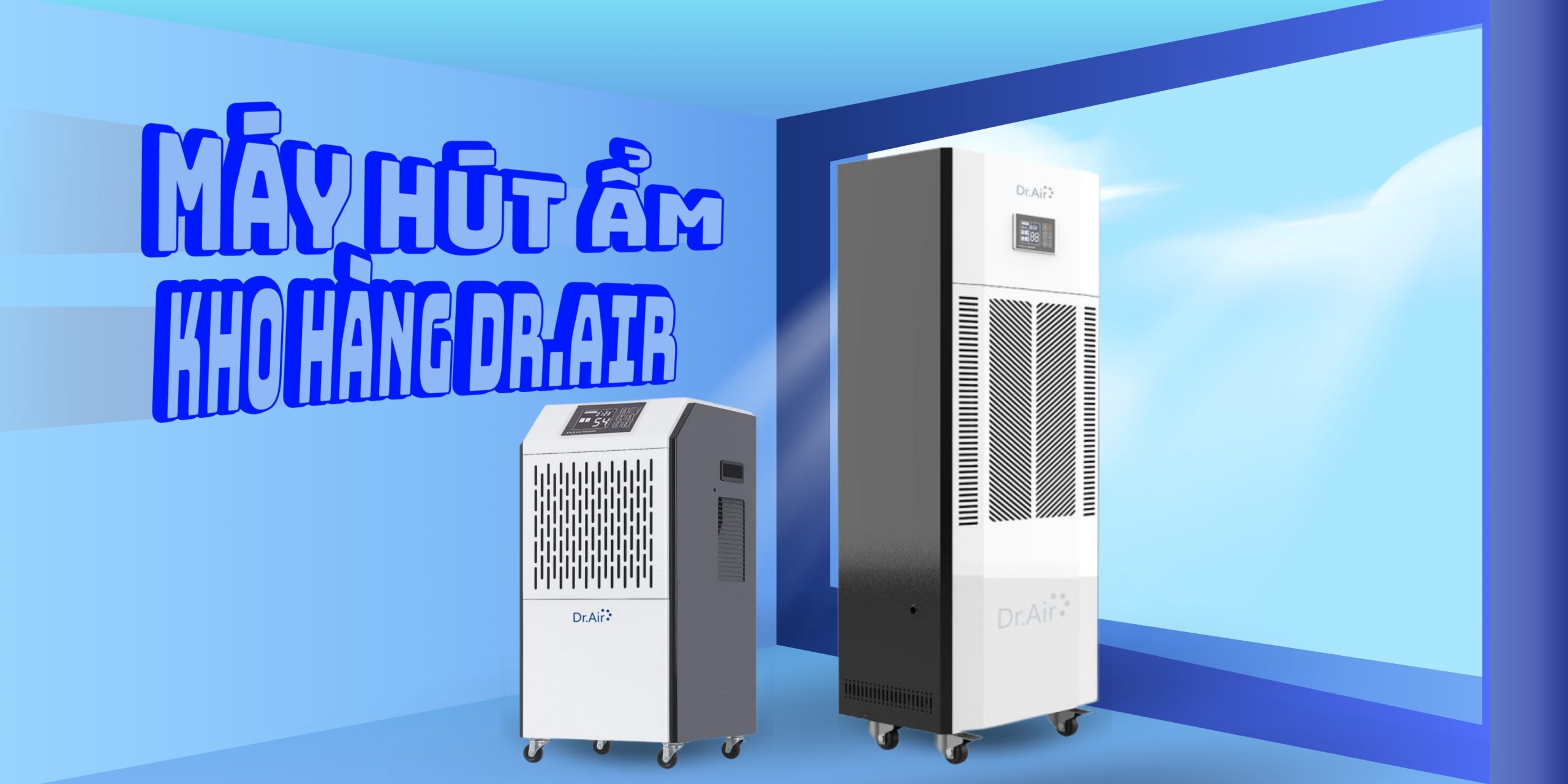 Máy hút ẩm kho hàng Dr.Air