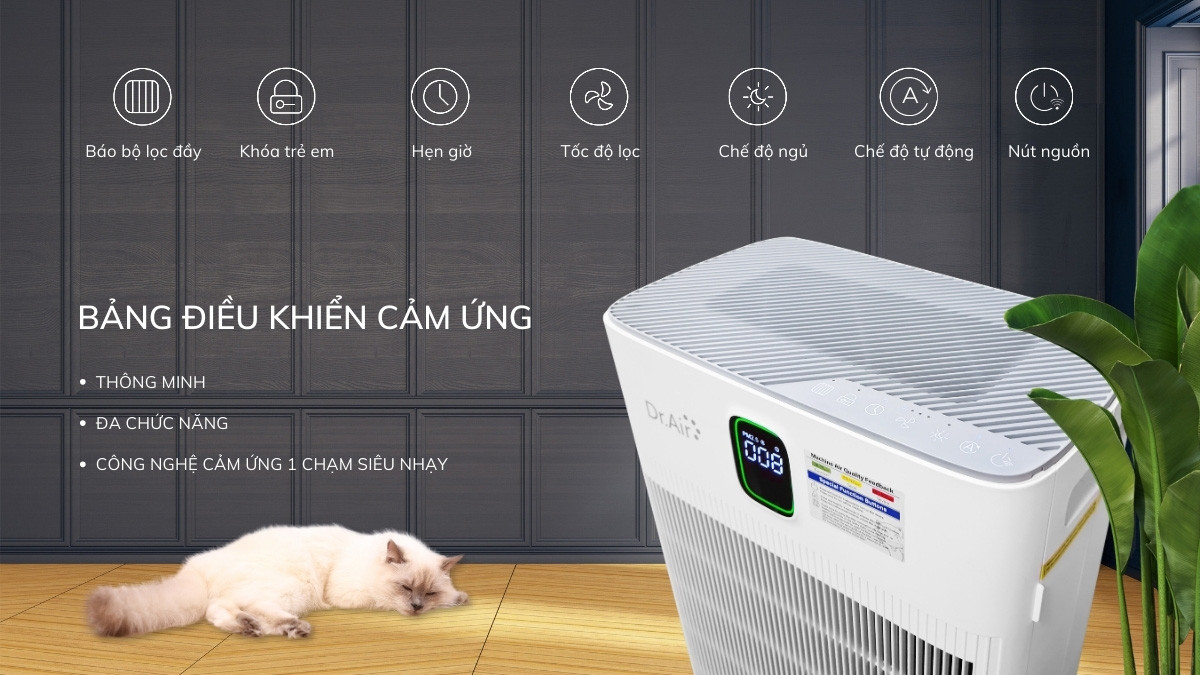 máy lọc không khí cho phòng 15-20m²