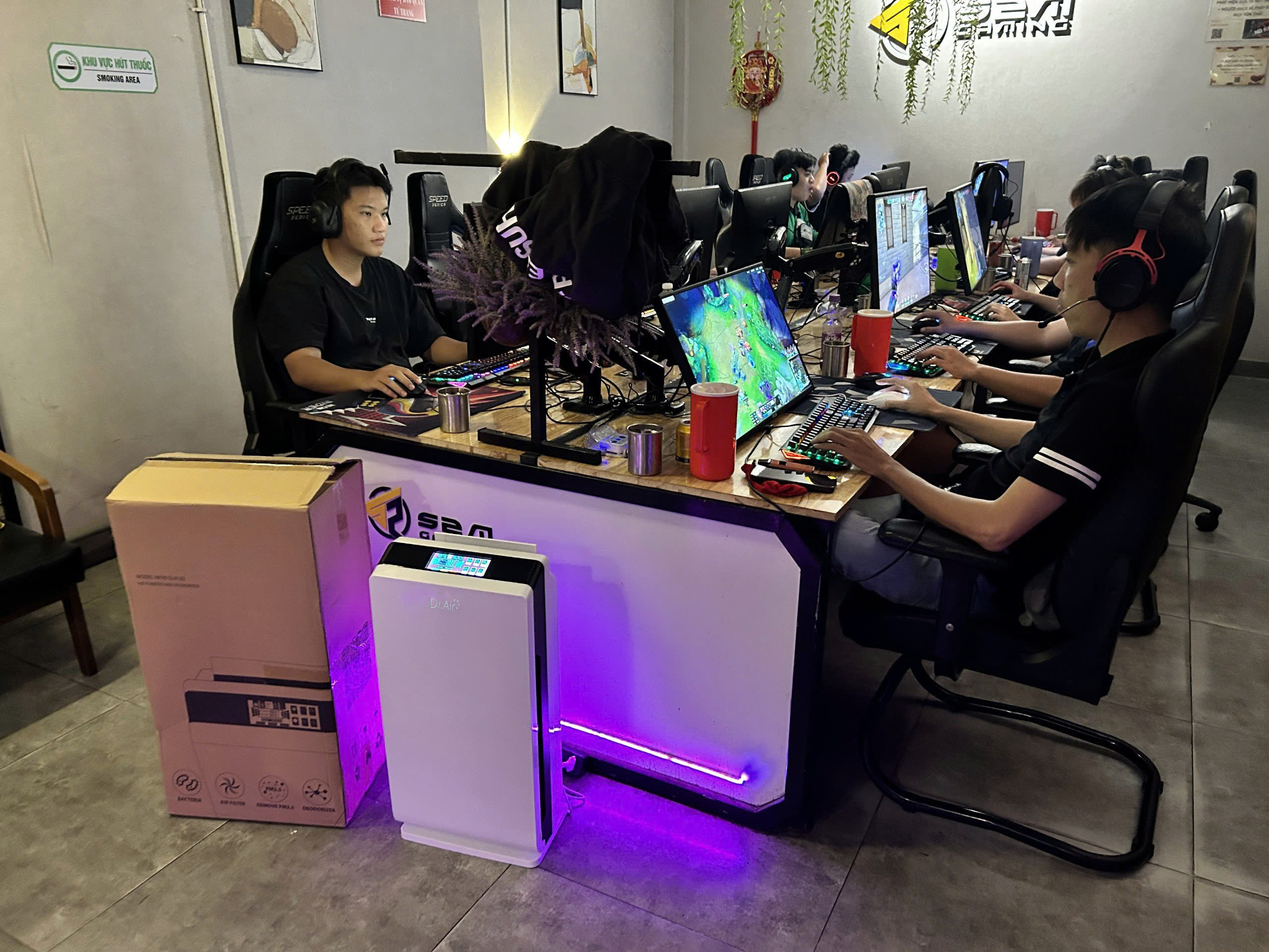 Máy lọc không khí cho quán game