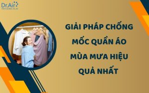 Giải pháp chống mốc quần áo mùa mưa