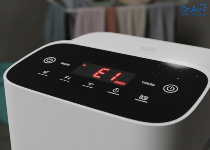 Lỗi E1 máy hút ẩm là gì?