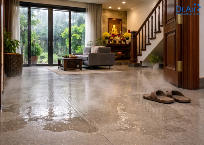 Tại sao nhà phố thường xuyên bị ẩm thấp?