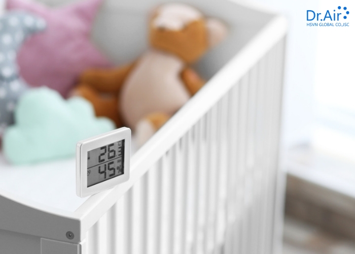 Độ ẩm lý tưởng cho phòng em bé là bao nhiêu?