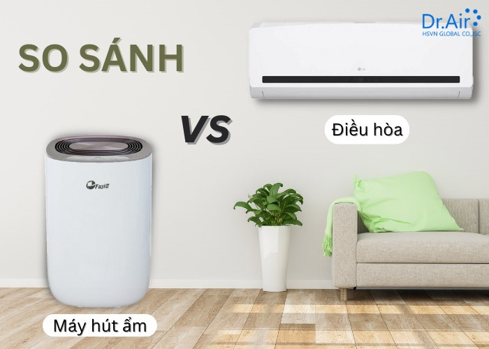So sánh điện năng: Máy hút ẩm vs. Chế độ Dry của điều hòa
