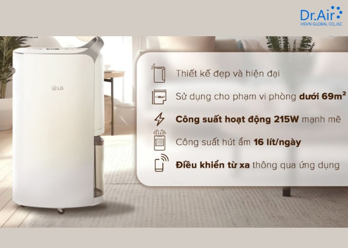 Gợi ý các thương hiệu máy hút ẩm tự động thoát nước uy tín