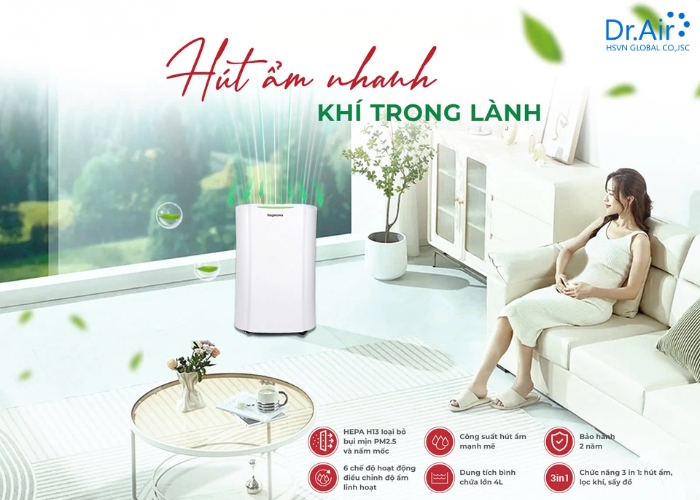 7 Kinh nghiệm "vàng" khi chọn mua máy hút ẩm cho gia đình