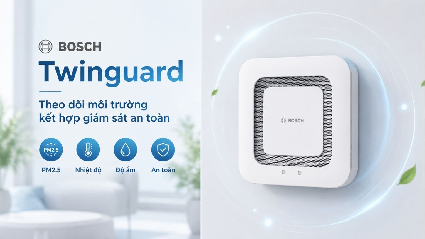 Bosch Twinguard – Theo dõi môi trường kết hợp giám sát an toàn