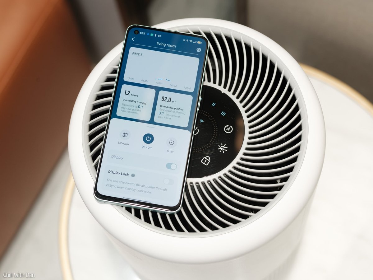 Ứng dụng hiển thị dữ liệu cảm biến của máy lọc không khí